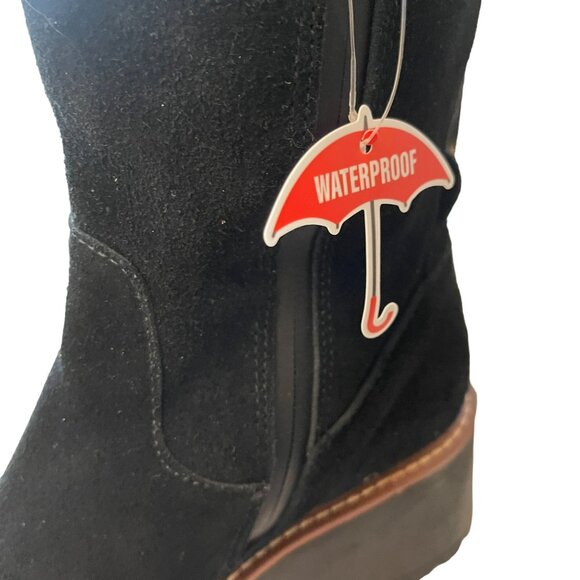 Blondo $230 Waterproof Black Suede Grega Knee High Boot Sz 7 M NEW - Picture 4 of 9